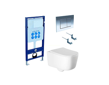 Сет унитаз + инсталляция Aquatek SET AQUATEK ЛУГАНО 4в1